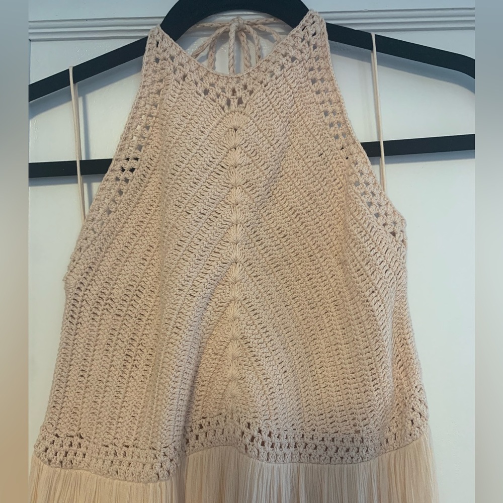 Zara crochet top dress